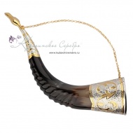 Рог быка с позолотой 2633 