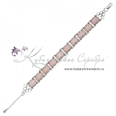 Браслет с розовым кварцем , арт №3308/1  Браслет с розовым кварцем