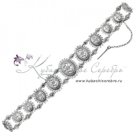 Браслет серебряный с филигранью (Новинка)