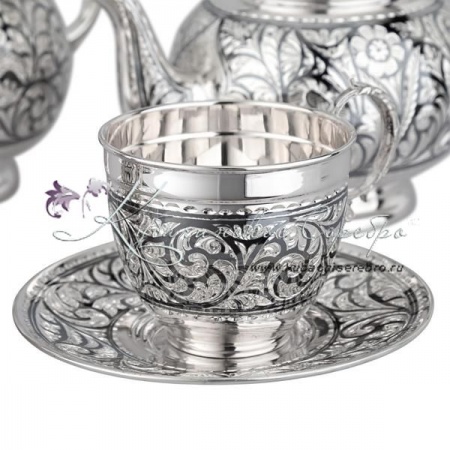 Чайный набор с чернением на 2 персоны (Новинка)