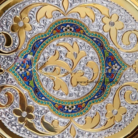 Поднос с эмалью