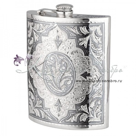Фляга с чернением на 280 мл 