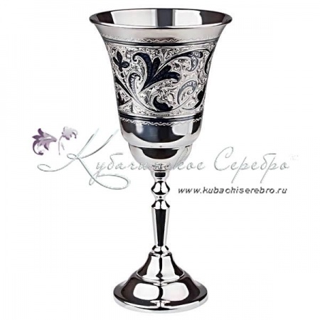 Фужер из серебра серия  Фужер из серебра серия Кубачи на 240 мл