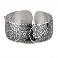 Браслет серебряный с чернью 3876 