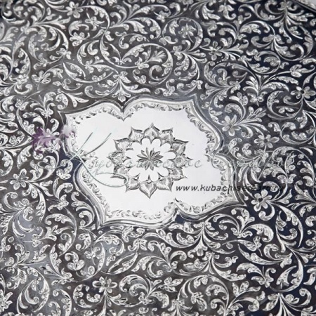 Большой поднос 925 пробы, длина 50,5 см