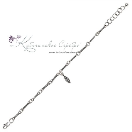Браслет серебряный этно элемент Семечко 