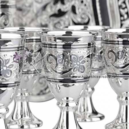 Сервиз коньячный серия Кубачи 