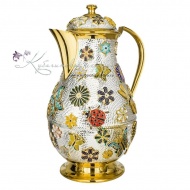Кувшин с позолотой и горячей эмалью на 1400 мл "Лето"  2043