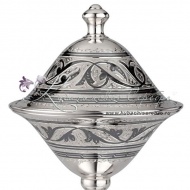 Икорница с чернением на 140 мл , арт №6475