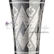 Бокал с чернением на 450 мл , арт №1395