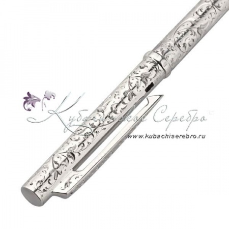 Ручка серебряная без черни