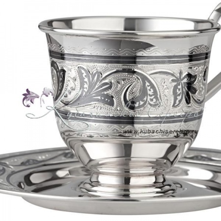 Кофейный набор с чернением на 2 персоны на 100 мл 