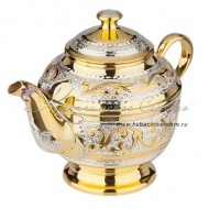 Чайный набор с позолотой на 300 мл, арт №8208