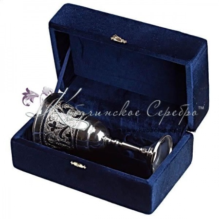 Фужер из серебра серия  Фужер из серебра серия Кубачи на 240 мл