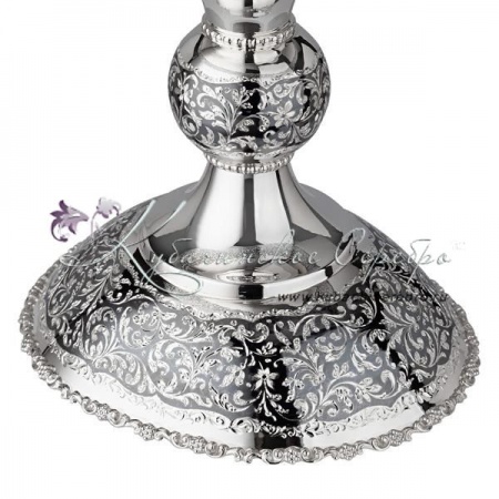 Большая ваза (фруктовница) с чернением 925 пробы 