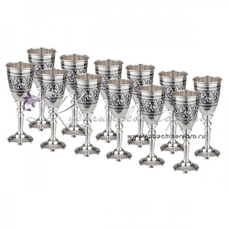 Набор рюмок на 12 персон Кубачи Люкс на 30 мл 