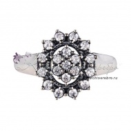 Кольцо с цирконами, коллекция "в Ампир"  (Новинка) 2260 