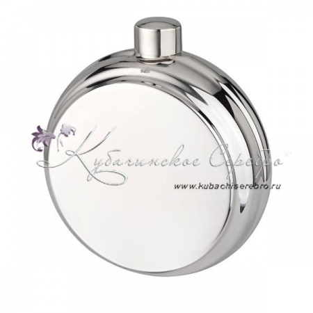 Круглая гладкая фляга на 150 мл 