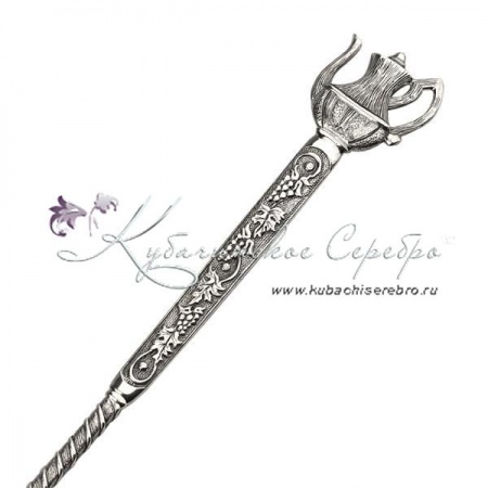 Серебряная ложка для турки Кофейник 1, с большим черпаком