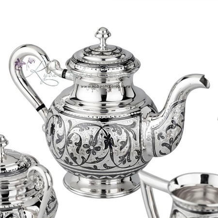 Сервиз для чая на 2 персоны 925 пробы (Новинка)