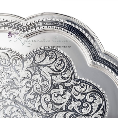 Поднос с чернью 