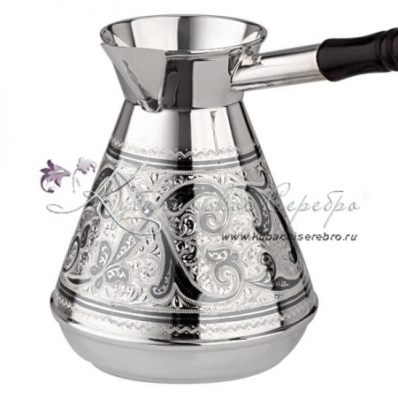 Турка из серебра серия Кубачи на 290 мл 