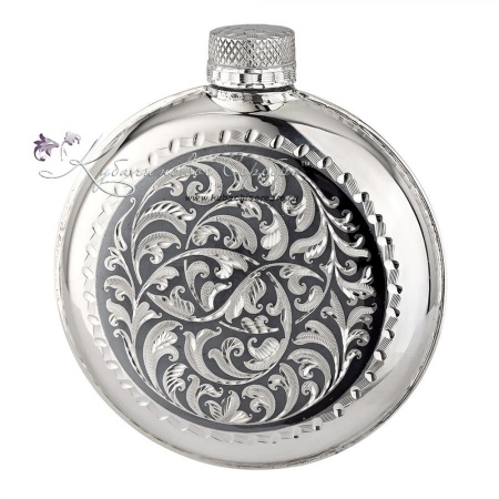 Фляга с чернью на 140 мл (Новинка)