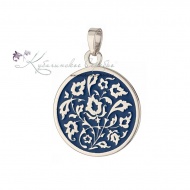 Кулон мини с синей холодной эмалью (Новинка) 6994