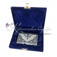 Визитница серебряная, арт №3033