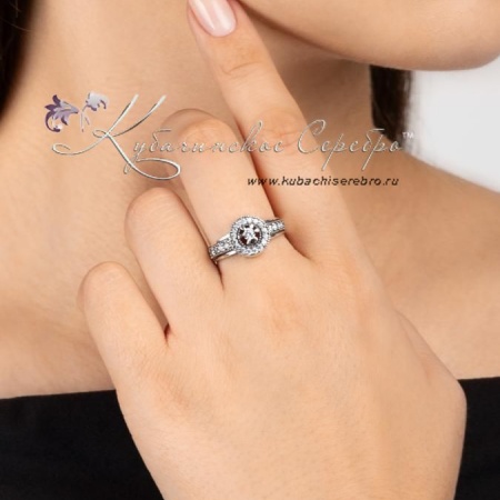 Кольцо с цирконами, коллекция VАмпир (Новинка)