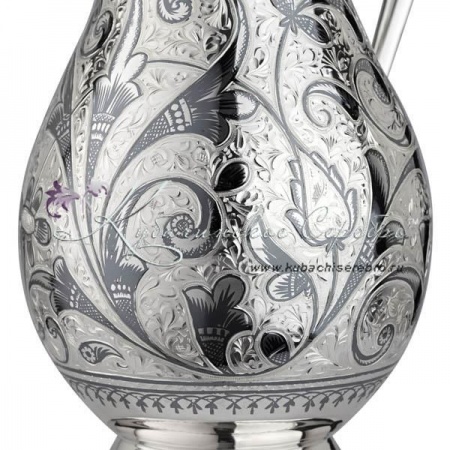 Серебряный кувшин с чернением на 1400 мл, исполнение «Эконом». Лучшая цена!, арт №8471/1 Серебряный кувшин с чернением на 1400 мл, исполнение «Эконом». Лучшая цена!