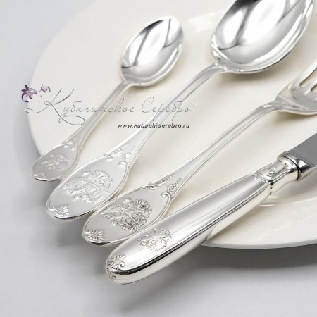 Набор столового серебра Единство, 24 предмета 