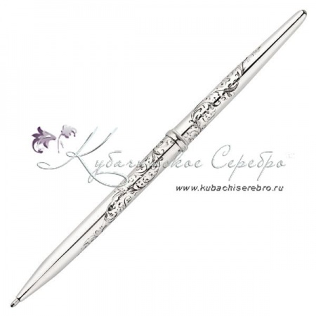Ручка серебряная без черни, арт №2303/7   Ручка серебряная без черни