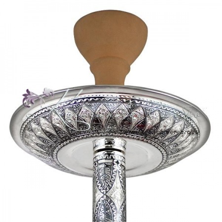 Кальян серебряный на подставке 