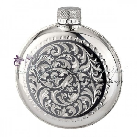 Фляга с чернью на 140 мл (Новинка)