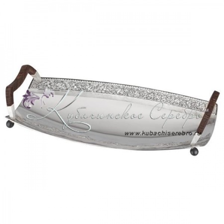 Ваза на ножках с дубовыми ручками , арт №6824  Ваза на ножках с дубовыми ручками