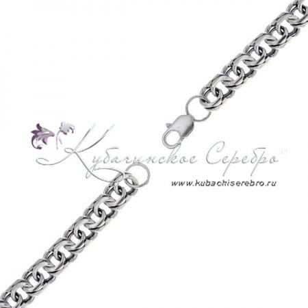 Серебряная цепочка, длина 59 см ширина 11 мм