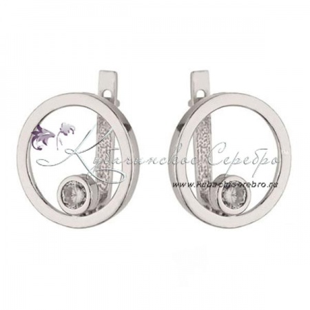 Серьги из серебра  Серьги из серебра Сфера