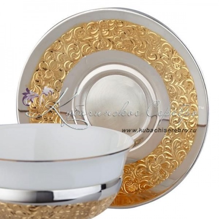 Чайная пара с керамической вставкой 