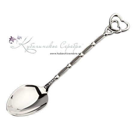 Серебряная чайная ложка Свадебная