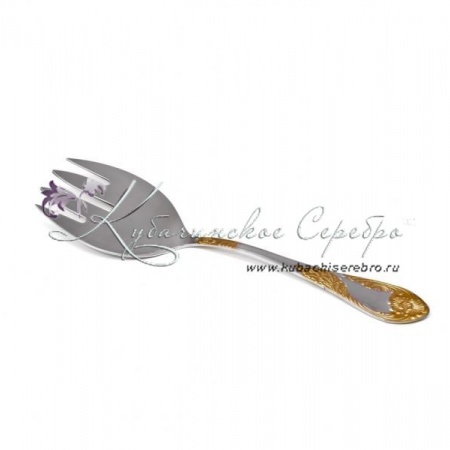 Вилка для раскладки рыбы М-12 Императорский с золочением