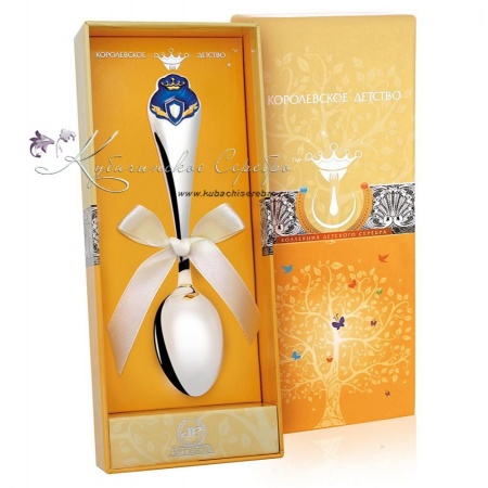 Детская серебряная ложка Принц