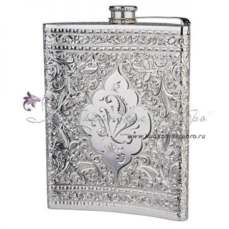 Фляга из серебра 925 пробы на 250 мл 