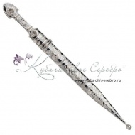 Кинжал c дамасской сталью в исполнении