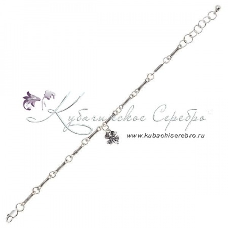 Браслет серебрянный Клевер 1 