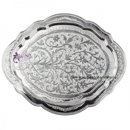 Поднос с чернением  Поднос с чернением Кубачи