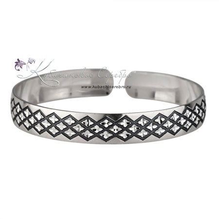 Браслет серебряный с алмазной огранкой (Новинка)