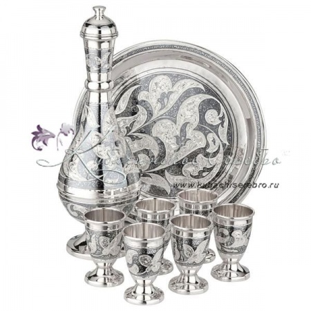Водочный сервиз в исполнении Люкс на 6 персон 