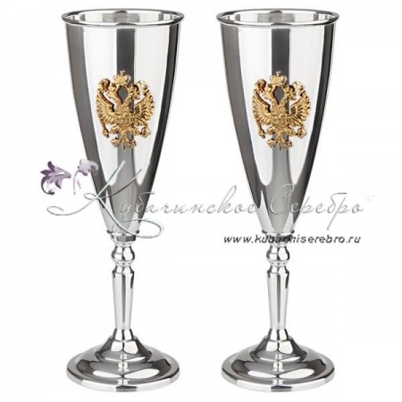Бокалы под шампанское серия  Бокалы под шампанское серия Россия на 150 мл
