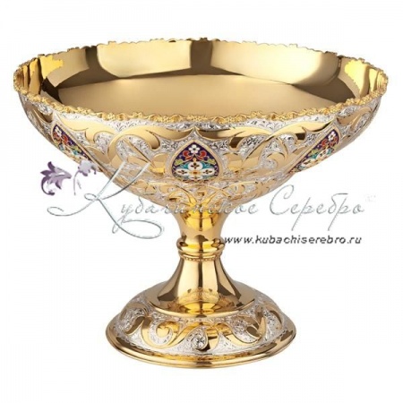 Фруктовница с горячей эмалью , арт №6605 Фруктовница с горячей эмалью